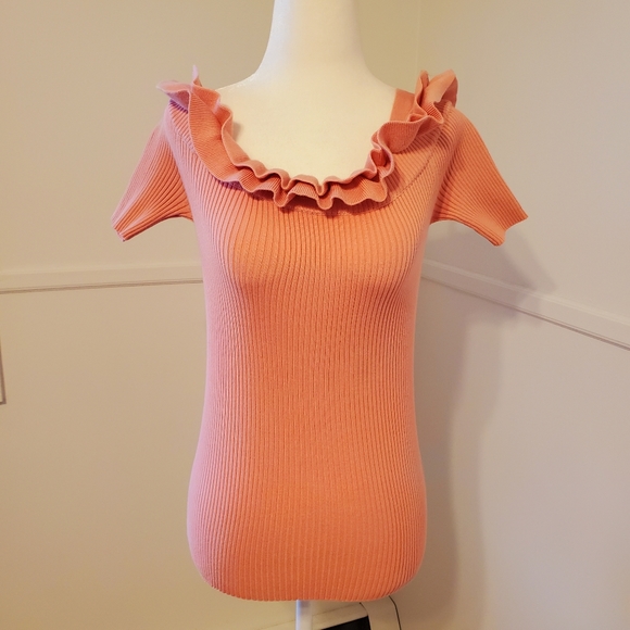 Grace Element's Ruffled Cold Shoulder Top - Picture 8 of 11